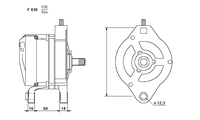 ALTERNATORE CA295IR A038