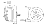 ALTERNATORE CA586IR A042